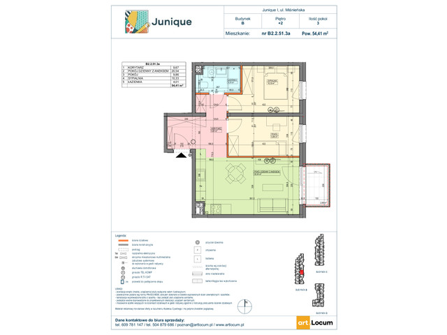 Mieszkanie w inwestycji JUNIQUE I.II, symbol B2.2.51.3a » nportal.pl