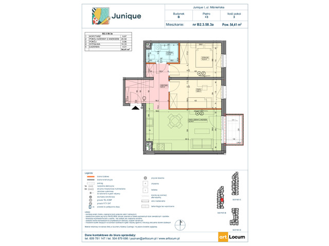 Mieszkanie w inwestycji JUNIQUE I.II, symbol B2.3.58.3a » nportal.pl