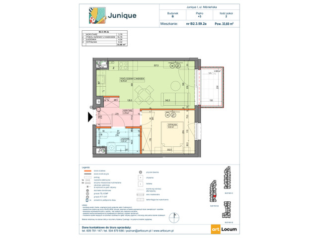 Mieszkanie w inwestycji JUNIQUE I.II, symbol B2.3.59.3a » nportal.pl