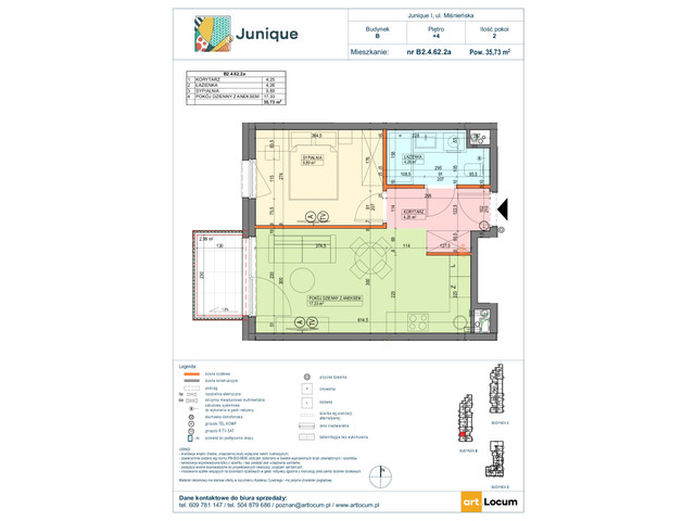 Mieszkanie w inwestycji JUNIQUE I.II, symbol B2.4.62.2a » nportal.pl