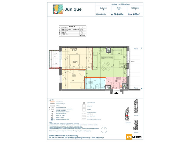 Mieszkanie w inwestycji JUNIQUE I.II, symbol B2.4.64.3a » nportal.pl