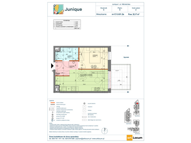 Mieszkanie w inwestycji JUNIQUE I.II, symbol C1.0.01.2a » nportal.pl