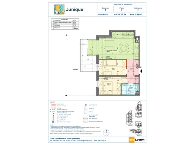 Mieszkanie w inwestycji JUNIQUE I.II, symbol C1.0.07.3a » nportal.pl