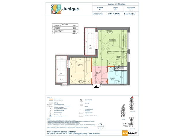 Mieszkanie w inwestycji JUNIQUE I.II, symbol C1.1.09.2k » nportal.pl