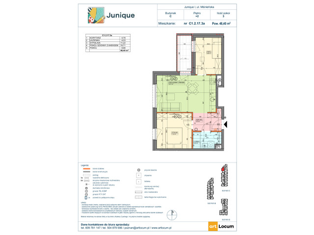 Mieszkanie w inwestycji JUNIQUE I.II, symbol C1.2.17.3a » nportal.pl