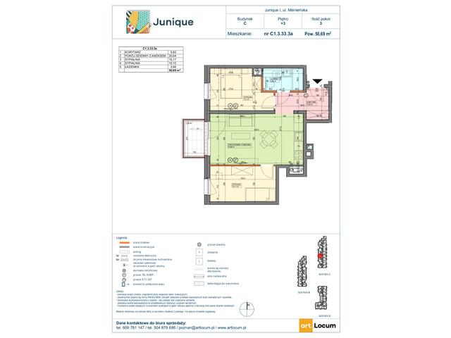 Mieszkanie w inwestycji JUNIQUE I.II, symbol C1.3.33.3a » nportal.pl