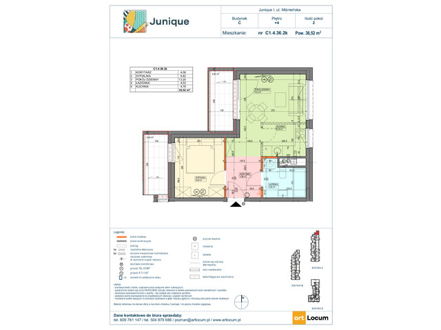 Mieszkanie w inwestycji JUNIQUE I.II, symbol C1.4.36.2k » nportal.pl