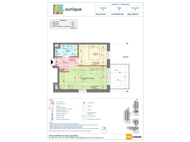 Mieszkanie w inwestycji JUNIQUE I.II, symbol C2.0.41.2a » nportal.pl