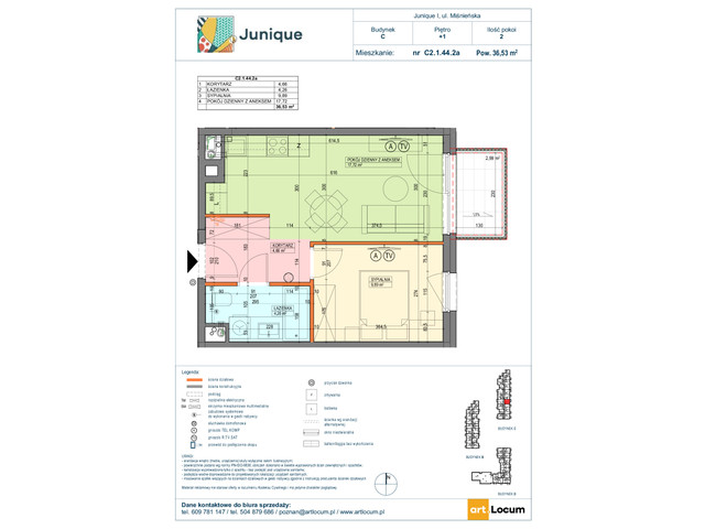 Mieszkanie w inwestycji JUNIQUE I.II, symbol C2.1.44.2a » nportal.pl
