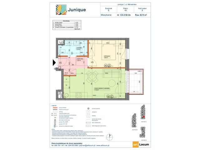 Mieszkanie w inwestycji JUNIQUE I.II, symbol C2.2.52.2a » nportal.pl