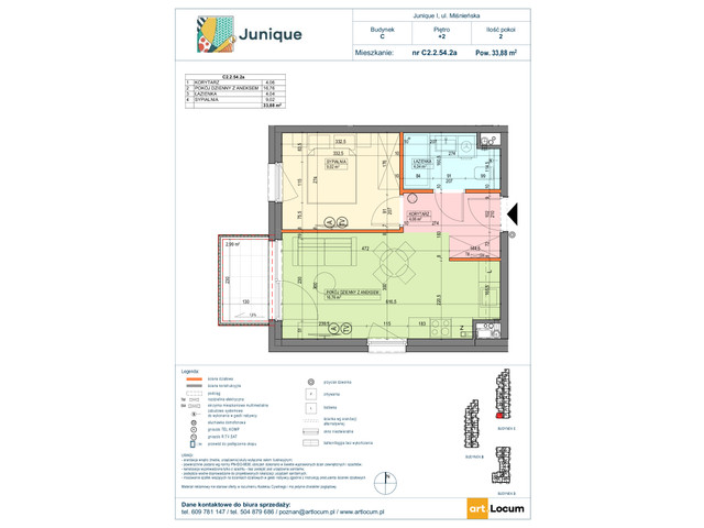 Mieszkanie w inwestycji JUNIQUE I.II, symbol C2.2.54.2a » nportal.pl