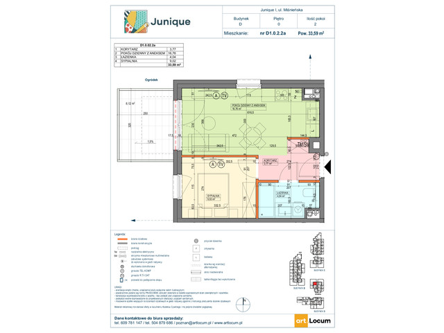 Mieszkanie w inwestycji JUNIQUE I.II, symbol D1.0.02.2a » nportal.pl