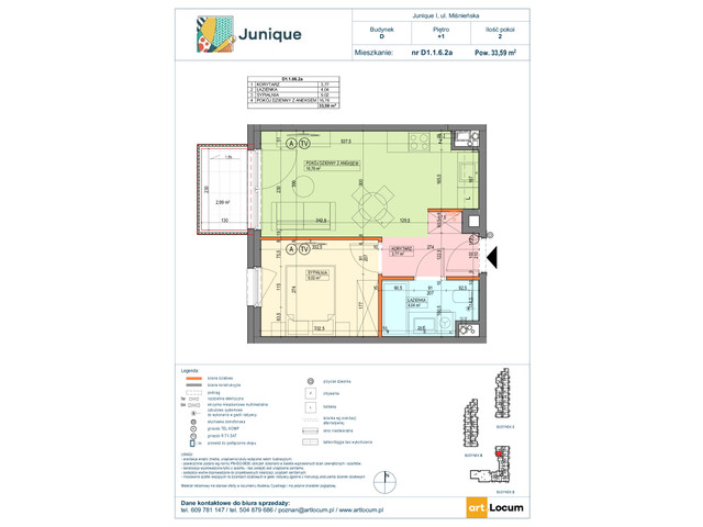 Mieszkanie w inwestycji JUNIQUE I.II, symbol D1.1.06.2a » nportal.pl