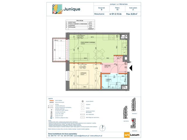Mieszkanie w inwestycji JUNIQUE I.II, symbol D1.2.12.2a » nportal.pl
