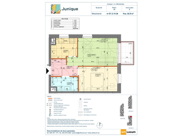 Mieszkanie w inwestycji JUNIQUE I.II, symbol D1.2.14.2k » nportal.pl