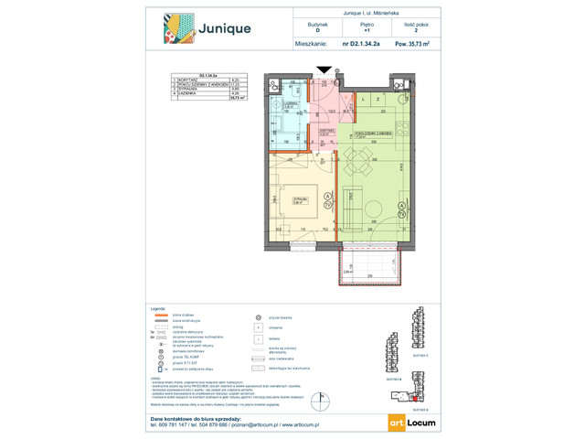 Mieszkanie w inwestycji JUNIQUE I.II, symbol D2.1.34.2a » nportal.pl