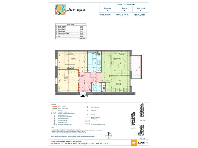 Mieszkanie w inwestycji JUNIQUE I.II, symbol D2.2.36.3k » nportal.pl