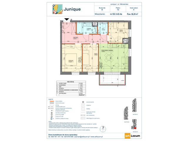 Mieszkanie w inwestycji JUNIQUE I.II, symbol D2.3.43.4a » nportal.pl