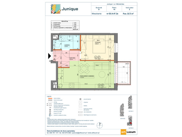 Mieszkanie w inwestycji JUNIQUE I.II, symbol D2.4.47.2a » nportal.pl