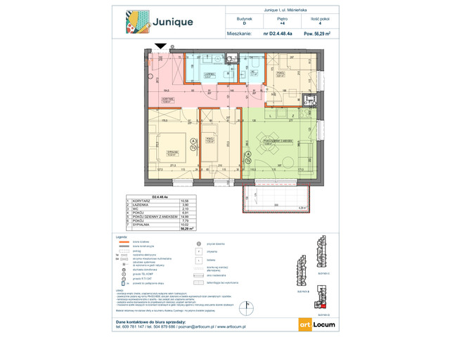 Mieszkanie w inwestycji JUNIQUE I.II, symbol D2.4.48.4a » nportal.pl