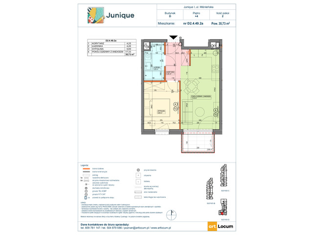 Mieszkanie w inwestycji JUNIQUE I.II, symbol D2.4.49.2a » nportal.pl