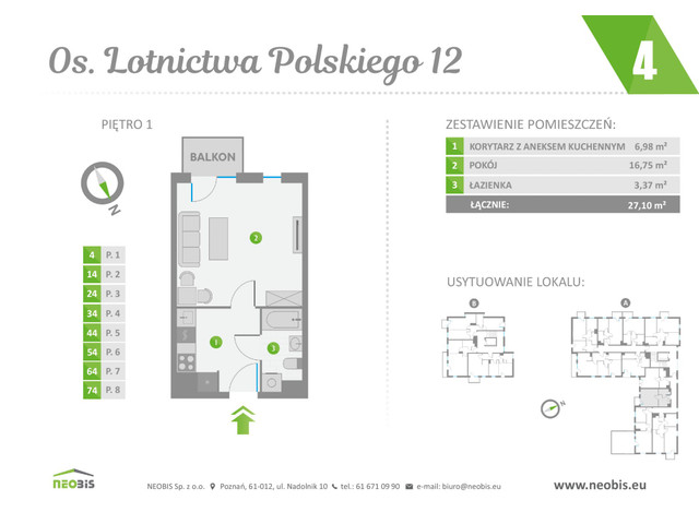 Mieszkanie w inwestycji OS. LOTNICTWA POLSKIEGO 12, symbol 4 » nportal.pl