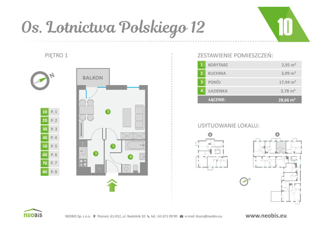 Mieszkanie w inwestycji OS. LOTNICTWA POLSKIEGO 12, symbol 10 » nportal.pl