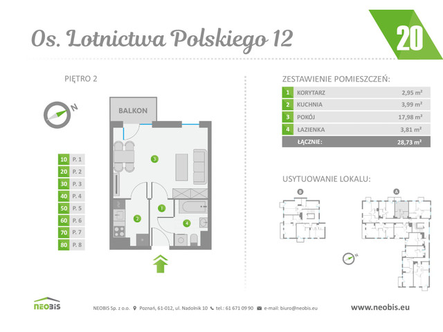 Mieszkanie w inwestycji OS. LOTNICTWA POLSKIEGO 12, symbol 20 » nportal.pl