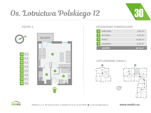 Mieszkanie w inwestycji OS. LOTNICTWA POLSKIEGO 12, symbol 30 » nportal.pl