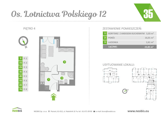 Mieszkanie w inwestycji OS. LOTNICTWA POLSKIEGO 12, symbol 35 » nportal.pl