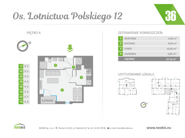 Mieszkanie w inwestycji OS. LOTNICTWA POLSKIEGO 12, symbol 36 » nportal.pl