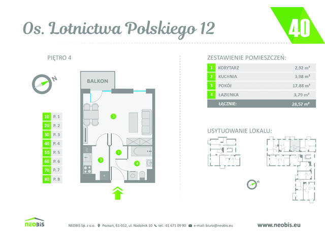 Mieszkanie w inwestycji OS. LOTNICTWA POLSKIEGO 12, symbol 40 » nportal.pl