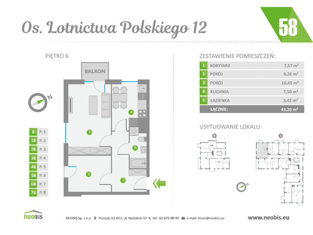 Mieszkanie w inwestycji OS. LOTNICTWA POLSKIEGO 12, symbol 58 » nportal.pl