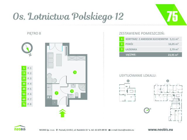 Mieszkanie w inwestycji OS. LOTNICTWA POLSKIEGO 12, symbol 75 » nportal.pl