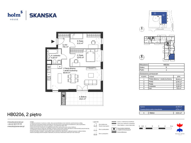 Mieszkanie w inwestycji Holm House, symbol HB0206 » nportal.pl