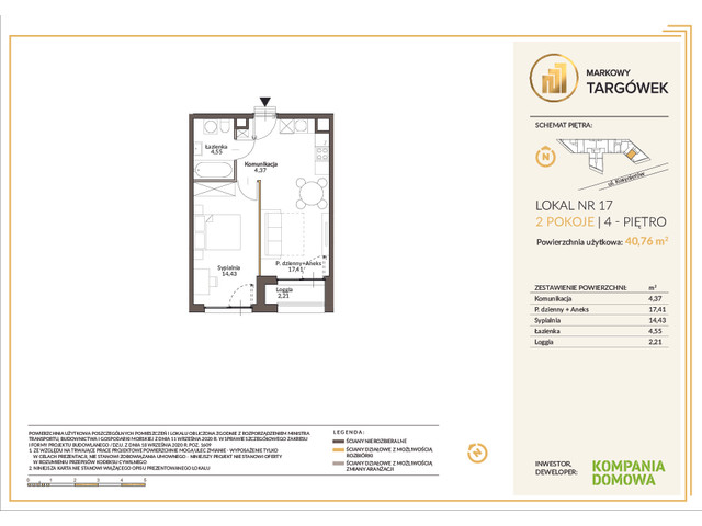 Mieszkanie w inwestycji MARKOWY TARGÓWEK, symbol 17 » nportal.pl