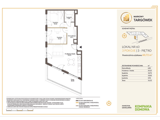 Mieszkanie w inwestycji MARKOWY TARGÓWEK, symbol 60 » nportal.pl