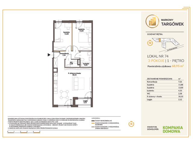 Mieszkanie w inwestycji MARKOWY TARGÓWEK, symbol 74 » nportal.pl