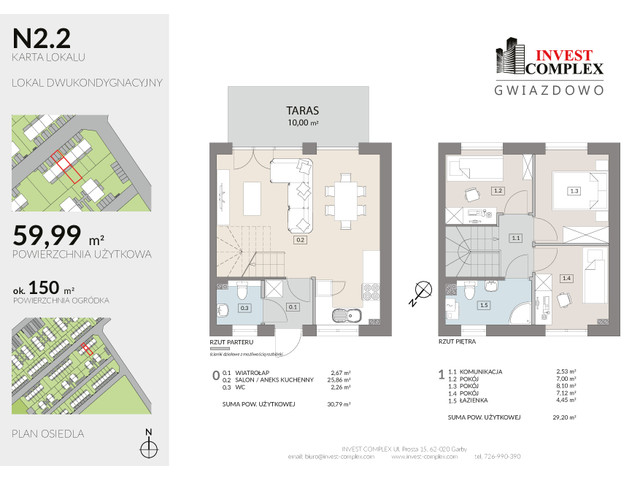 Dom w inwestycji Osiedle Gwiazdowo ETAP VII, budynek Rezerwacja, symbol N2.2 » nportal.pl