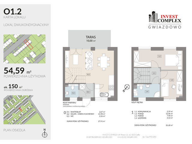 Dom w inwestycji Osiedle Gwiazdowo ETAP VII, budynek Rezerwacja, symbol O1.2 » nportal.pl