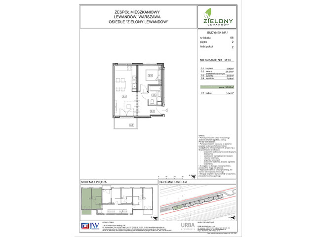 Mieszkanie w inwestycji Zielony Lewandów, symbol M.1.6 » nportal.pl