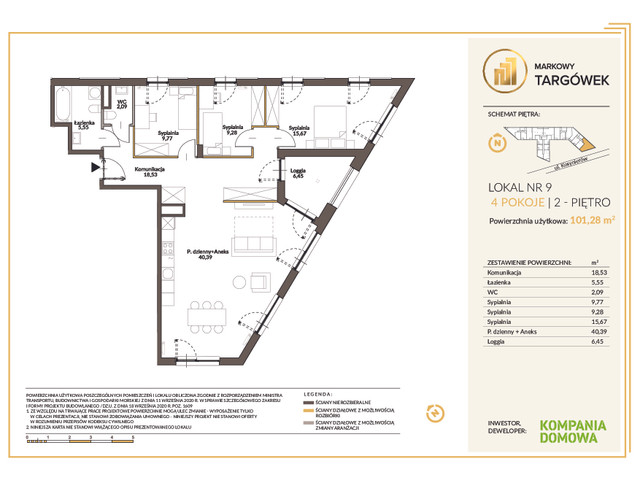 Mieszkanie w inwestycji MARKOWY TARGÓWEK, symbol 9 » nportal.pl