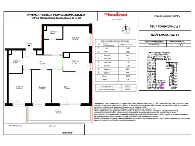 Mieszkanie w inwestycji Modena, symbol A1_66 » nportal.pl