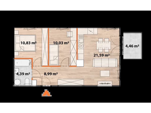 Mieszkanie w inwestycji Apartamenty Portowa, symbol 43/POR-A.06.05 » nportal.pl