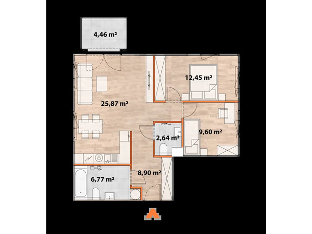 Mieszkanie w inwestycji Apartamenty Portowa, symbol 43/POR-C.04.03 » nportal.pl