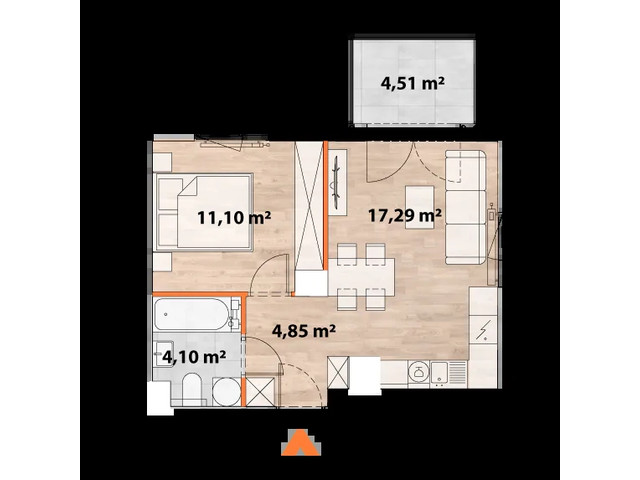 Mieszkanie w inwestycji Apartamenty Portowa, symbol 43/POR-C.03.02 » nportal.pl