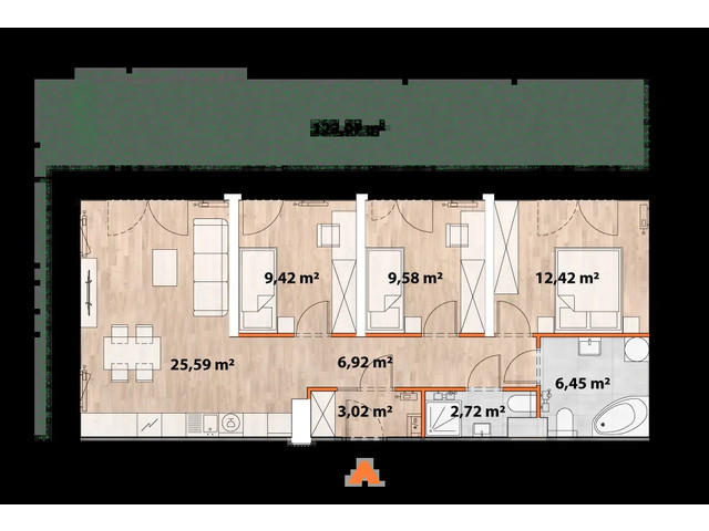 Mieszkanie w inwestycji Apartamenty Portowa, symbol 43/POR-B.00.01 » nportal.pl