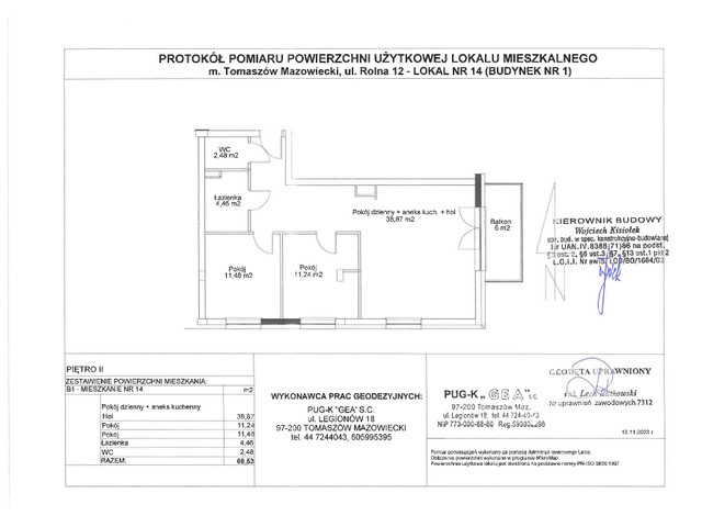 Mieszkanie w inwestycji Rolna 8/14 etap II, symbol B1/14 » nportal.pl