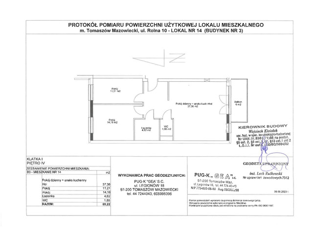 Mieszkanie w inwestycji Rolna 8/14 etap II, symbol B3B/14 » nportal.pl