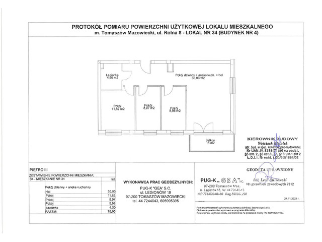 Mieszkanie w inwestycji Rolna 8/14 etap II, symbol B4/34 » nportal.pl